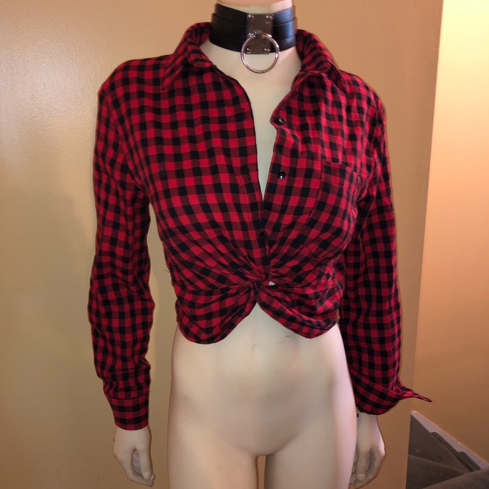 Lumberjack crop top